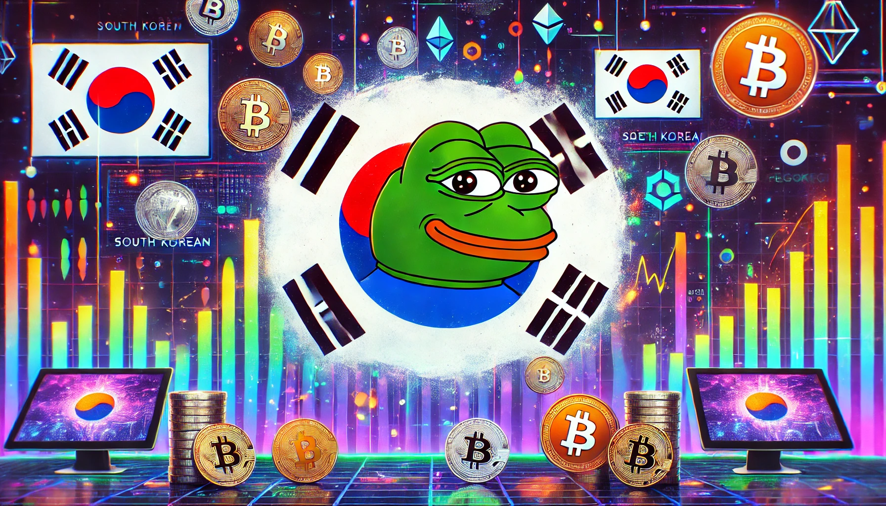 Gallery showcasing Pepe and Korean Crypto themes